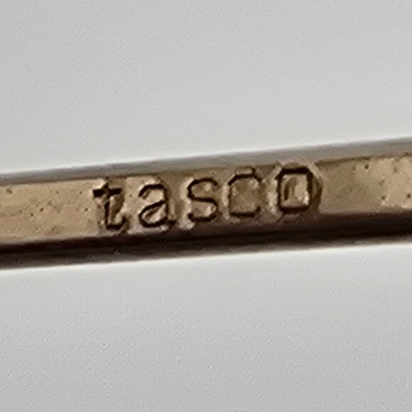 *SOLD*Tasco 1135P Shooter Gold Frame Clear Glass Lens Aviator Sunglasses w/ Case - Picture 7 of 15